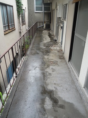 大阪市　W株式会社様　雨漏り修理工事