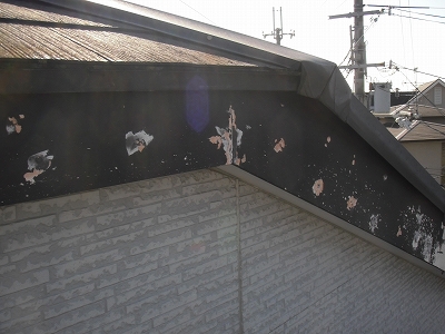 大和郡山市　Ｔ様邸　破風板板金巻き替え工事