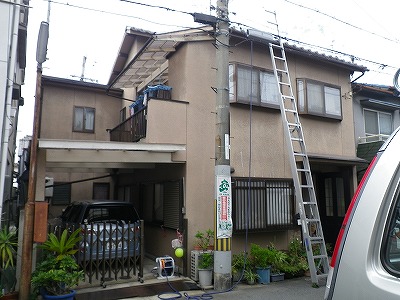 東大阪市　Ｓ様邸　外壁、防水、塗装工事