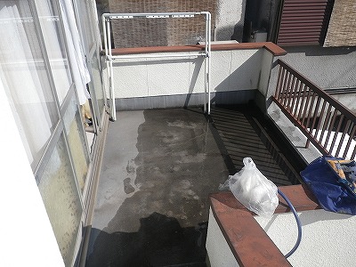 大阪市　Ｙ様邸　ベランダ防水工事