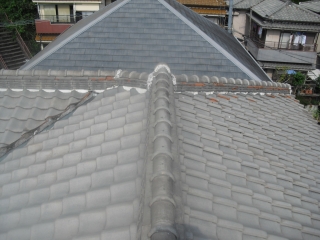 生駒市　Ａ様邸　瓦→平板瓦葺き替え工事