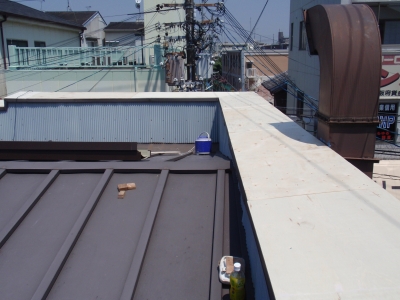 大阪市平野区　Ｋ様邸　板金工事