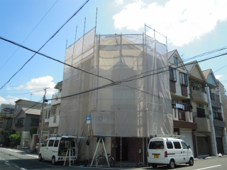 住吉区　Ｏ様邸　屋根カバー工法・外壁工事