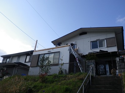 平群町　Ｔ様邸　屋根・ベランダ工事