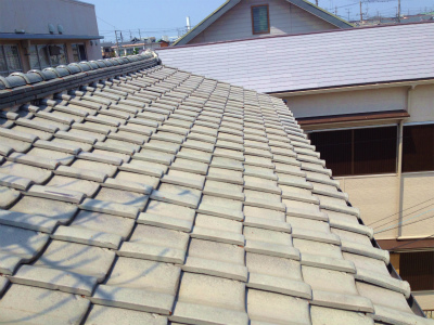 堺市 Ｔ様邸 棟積替え･水切り取付け 屋根補修工事