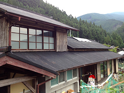 吉野郡 古民家 小波 屋根カバー工事
