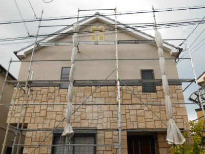泉大津市 Ｔ様邸 外壁補修/塗装工事