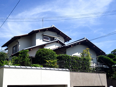 平群町 Ｇ様邸 外壁塗装/雨とい工事