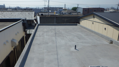 泉大津市 Ｍビル様　笠木板金包み工事