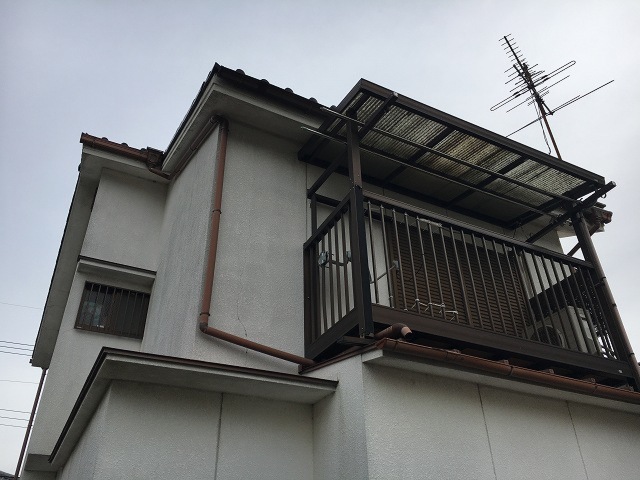 広陵町M様邸　樋掛け替え・外壁塗装工事