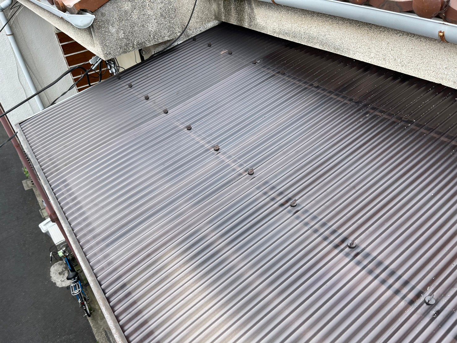 R5.9/21　堺市　M様邸　ポリカ波板張り替え工事