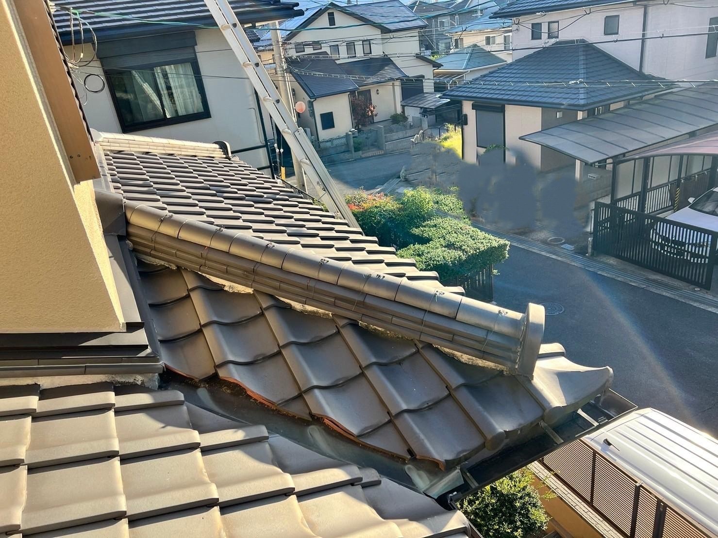 谷入れ替え工事（下屋）