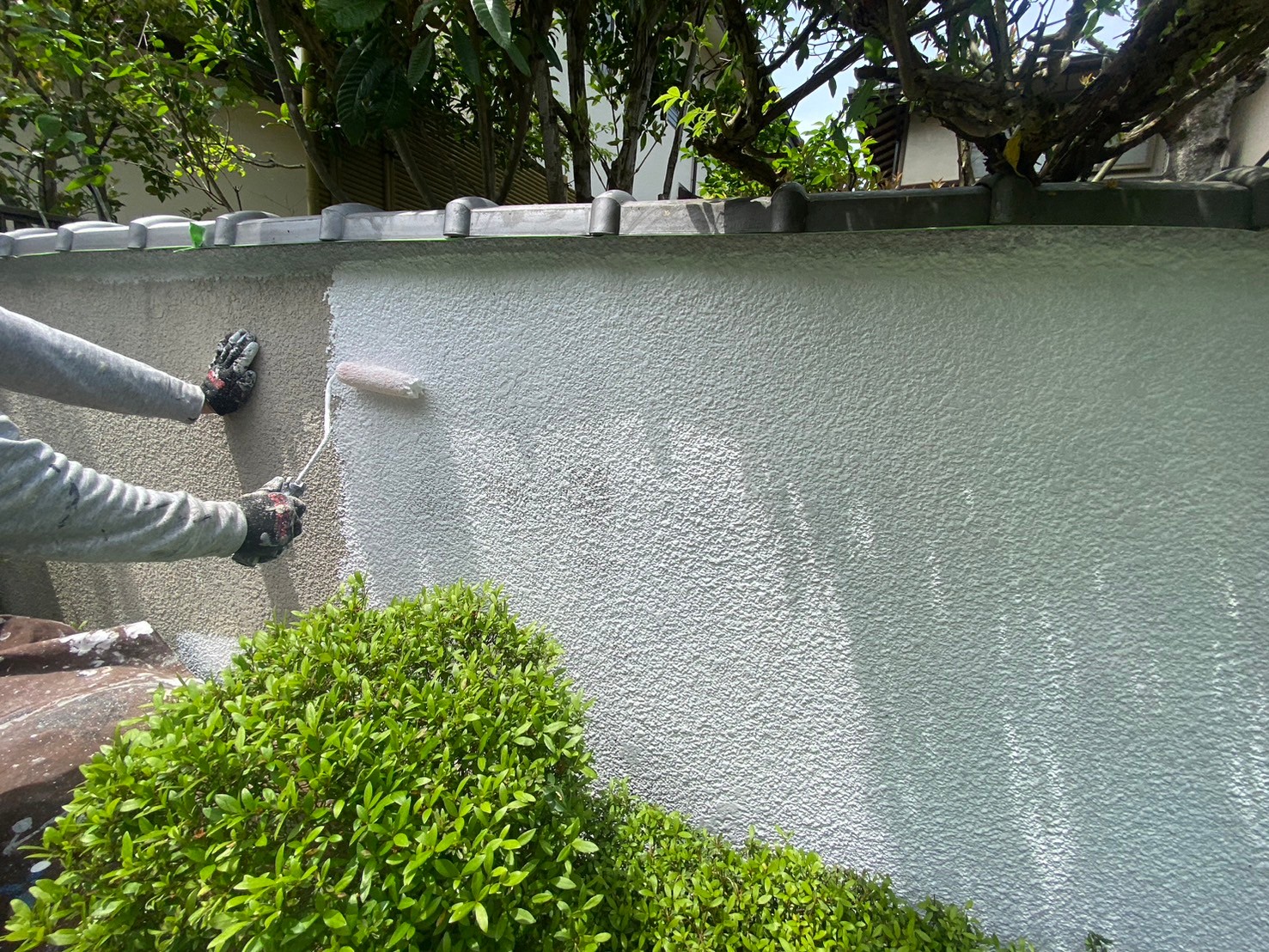 塀塗装工事