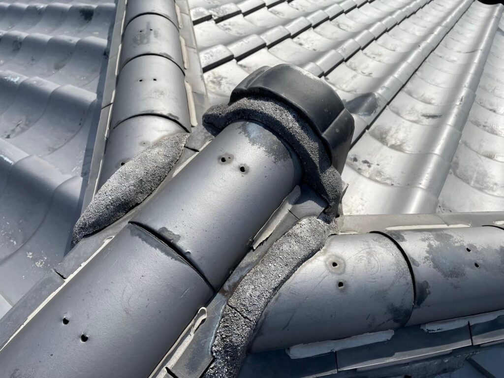 R6.4/18～4/26　奈良市　H様邸　雨とい架け替え、屋根修理工事