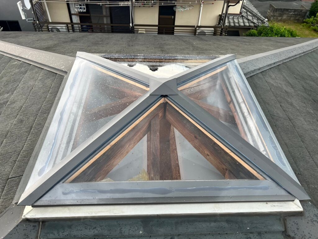 R6.7/12～7/17　奈良市　I様邸　天窓ポリカ板工事