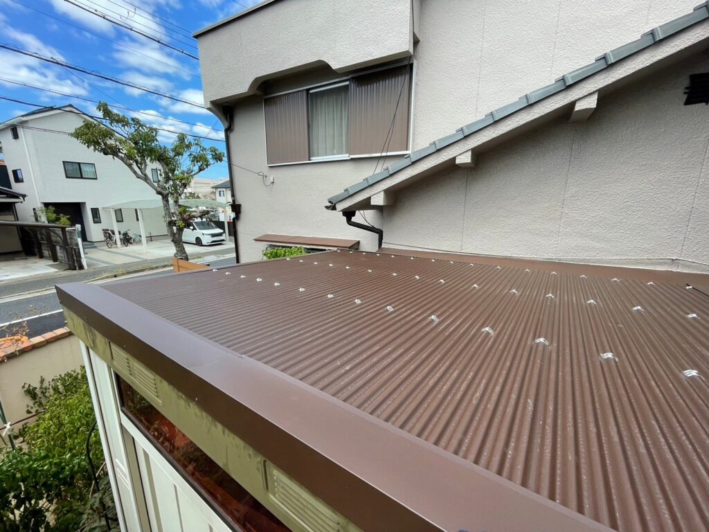 R6.8/8～8/9　加古郡　U様邸　倉庫上カバー工事