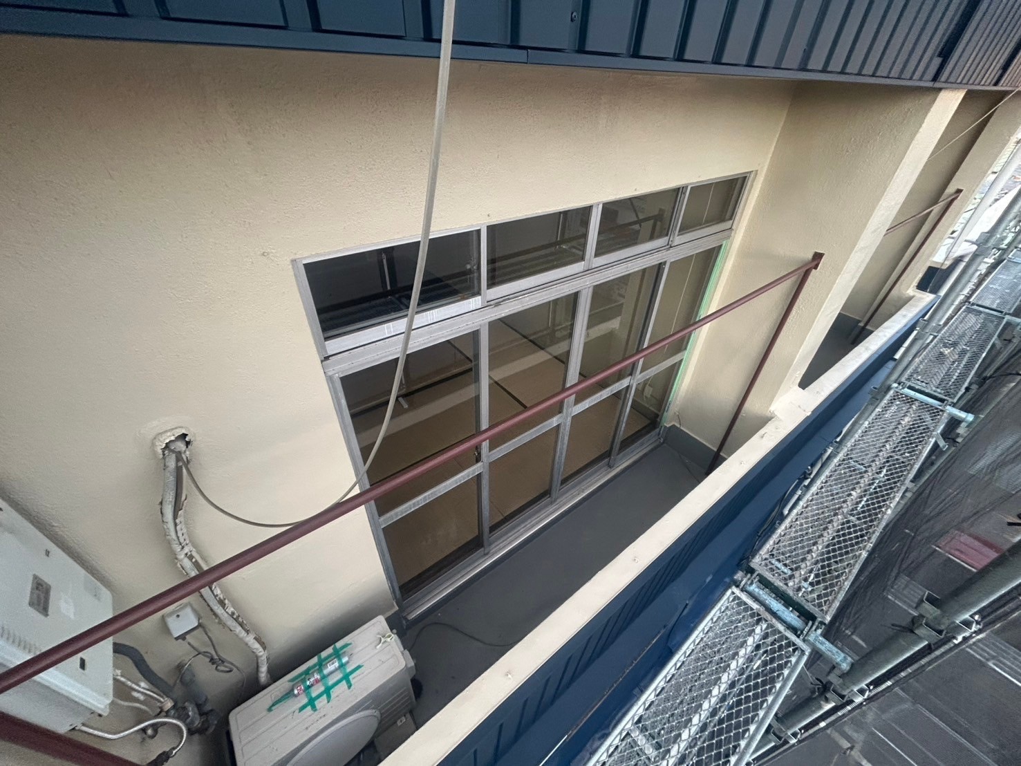足場解体前確認