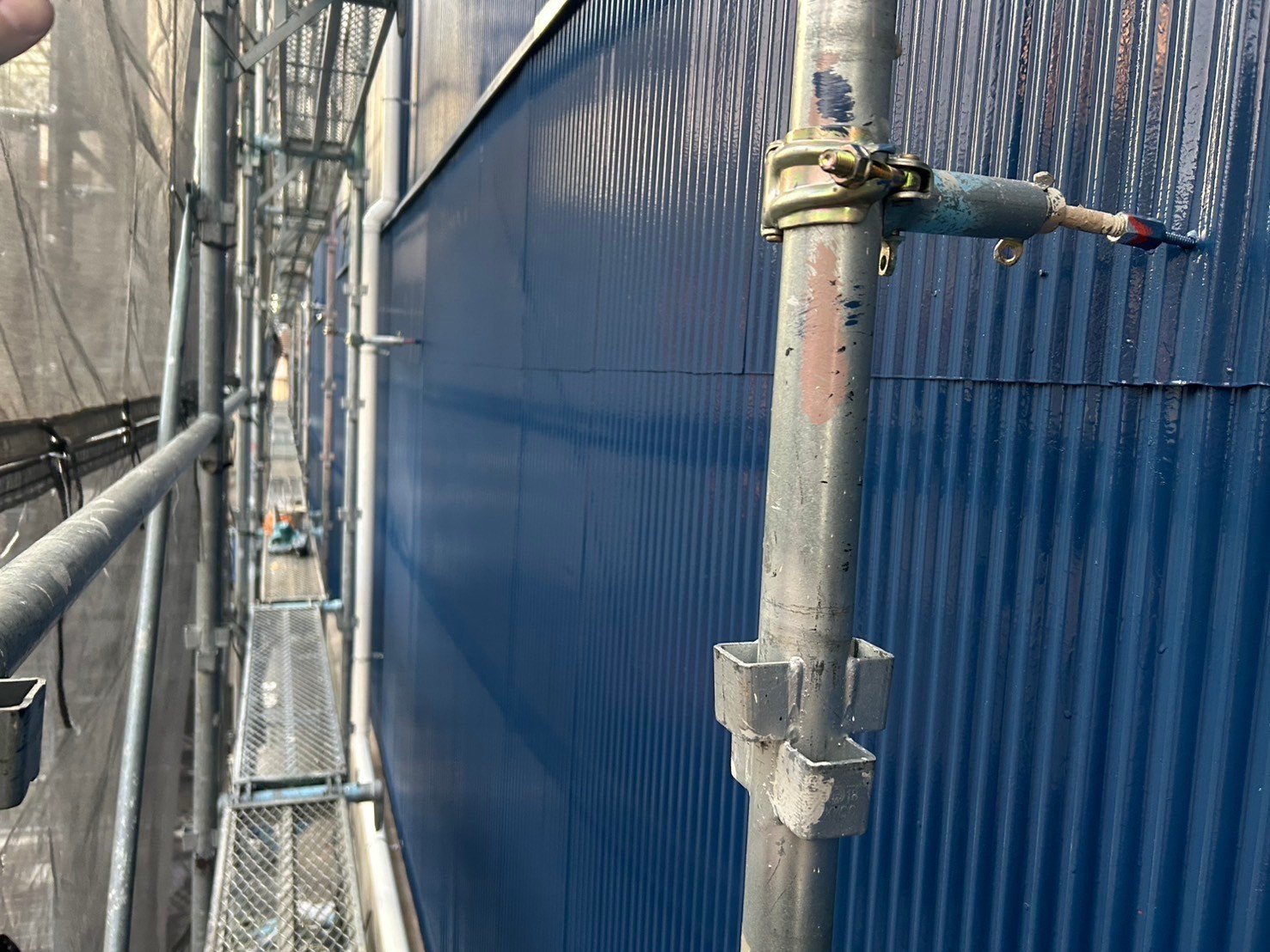 足場解体前確認