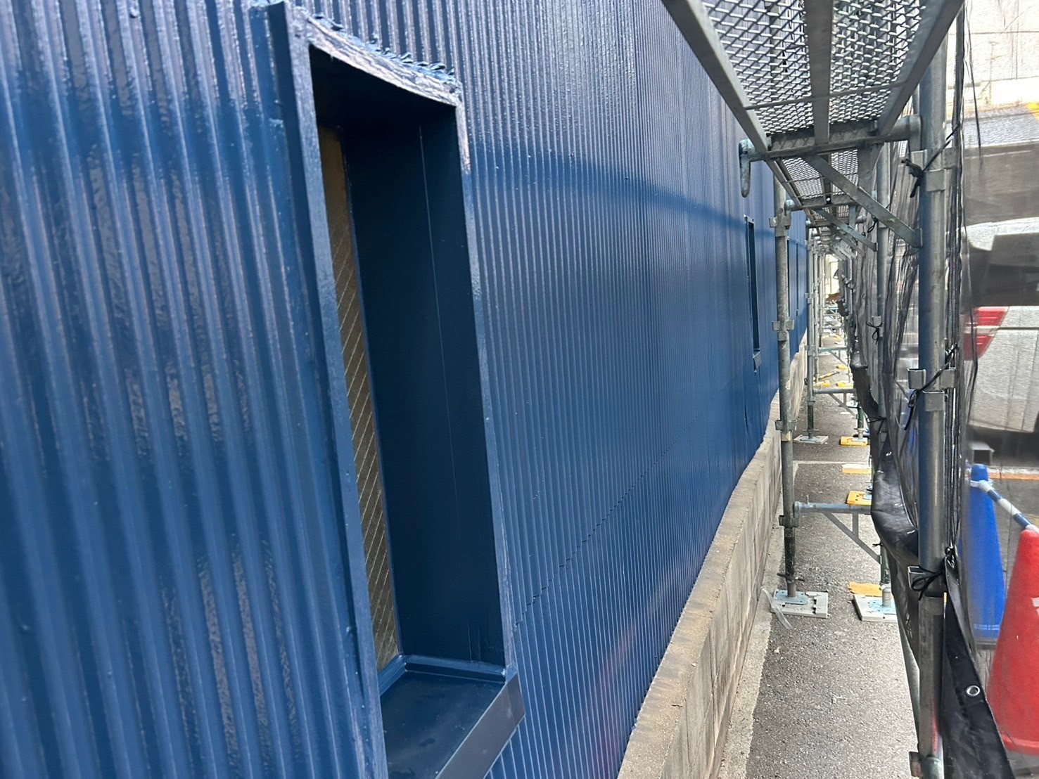 足場解体前確認
