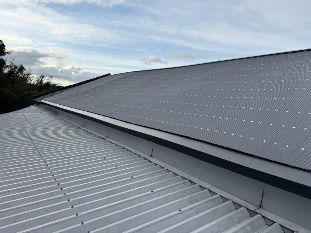 R7.2/20～3/3　桜井市　株式会社神山鉄工所様　部分屋根波板カバー工事