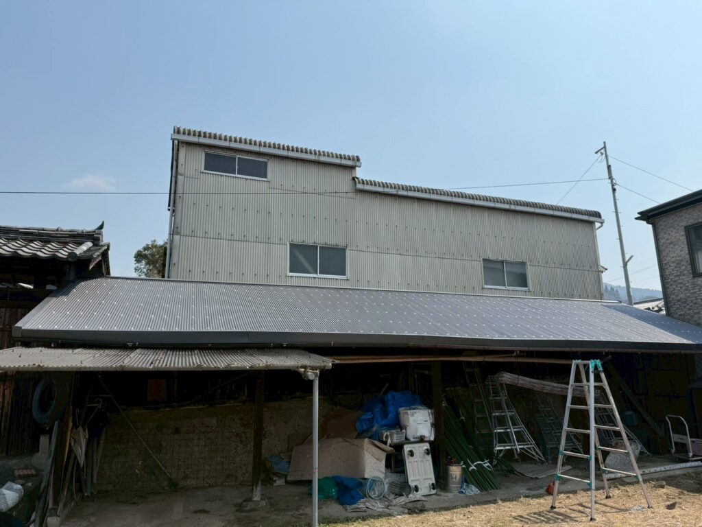 R7.3/21～3/26　天理市　T様邸　離れ屋根カバー工事
