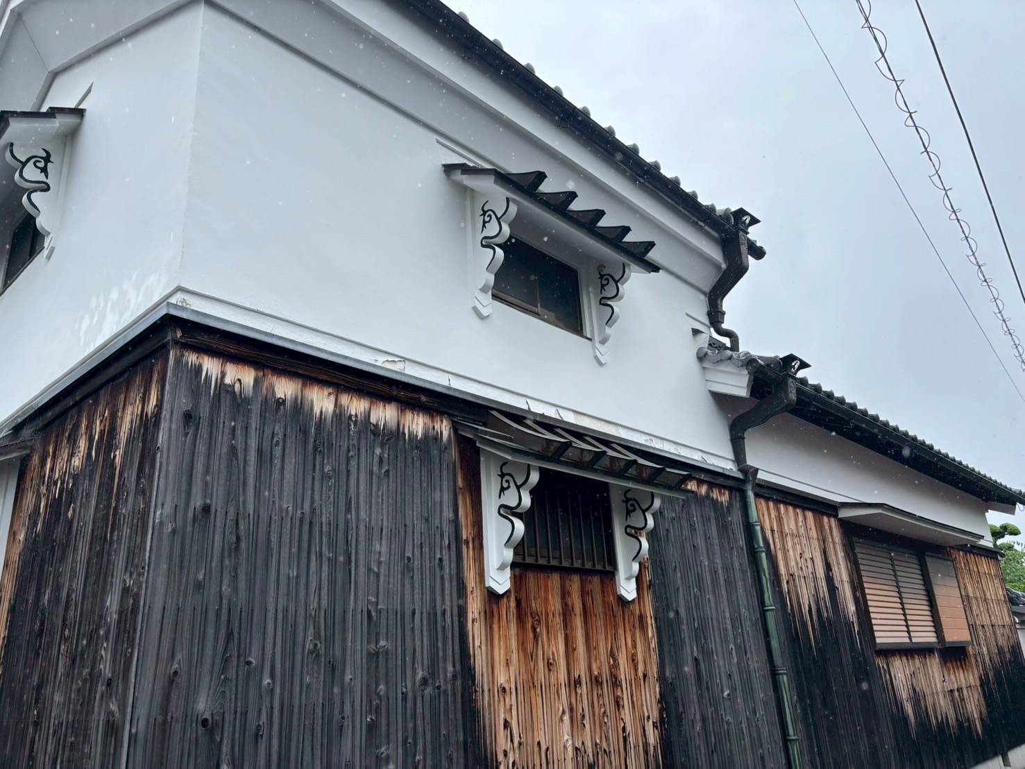 西側蔵塗装めくれ補修工事