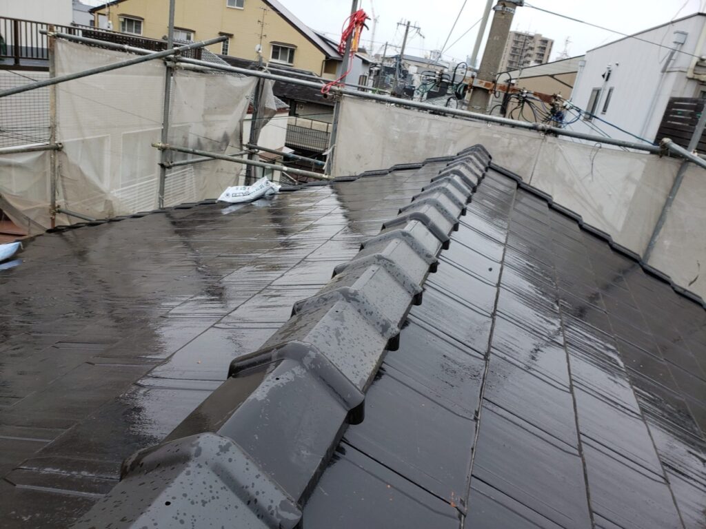 大阪市　伊勢様邸　屋根葺き替え工事