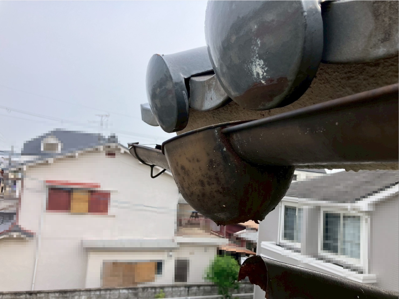 雨とい修理工事