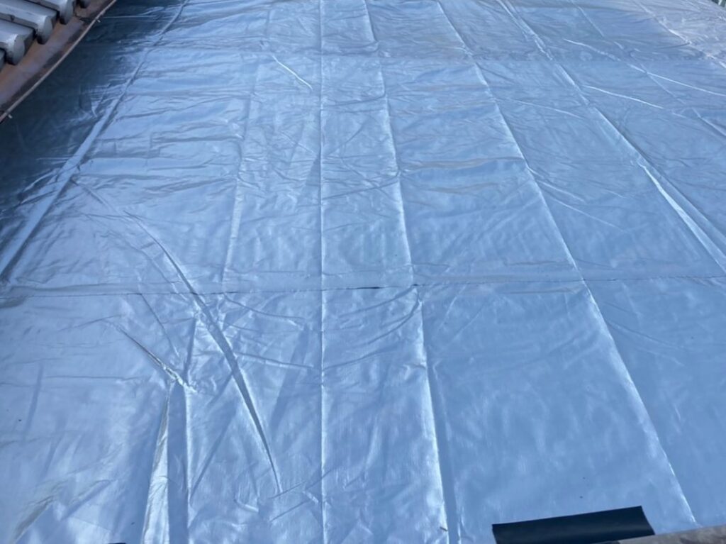 堺市　I様邸　応急シート工事