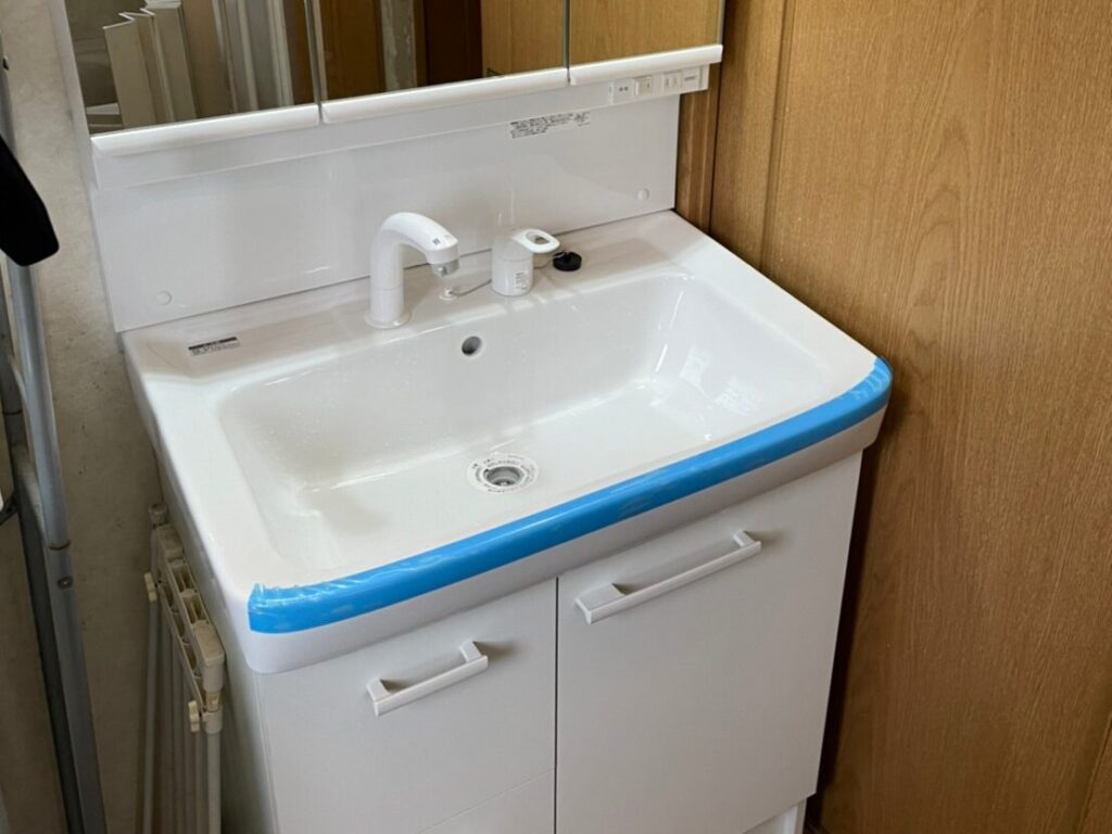 五條市　S様邸　洗面台入れ替え・床補強工事