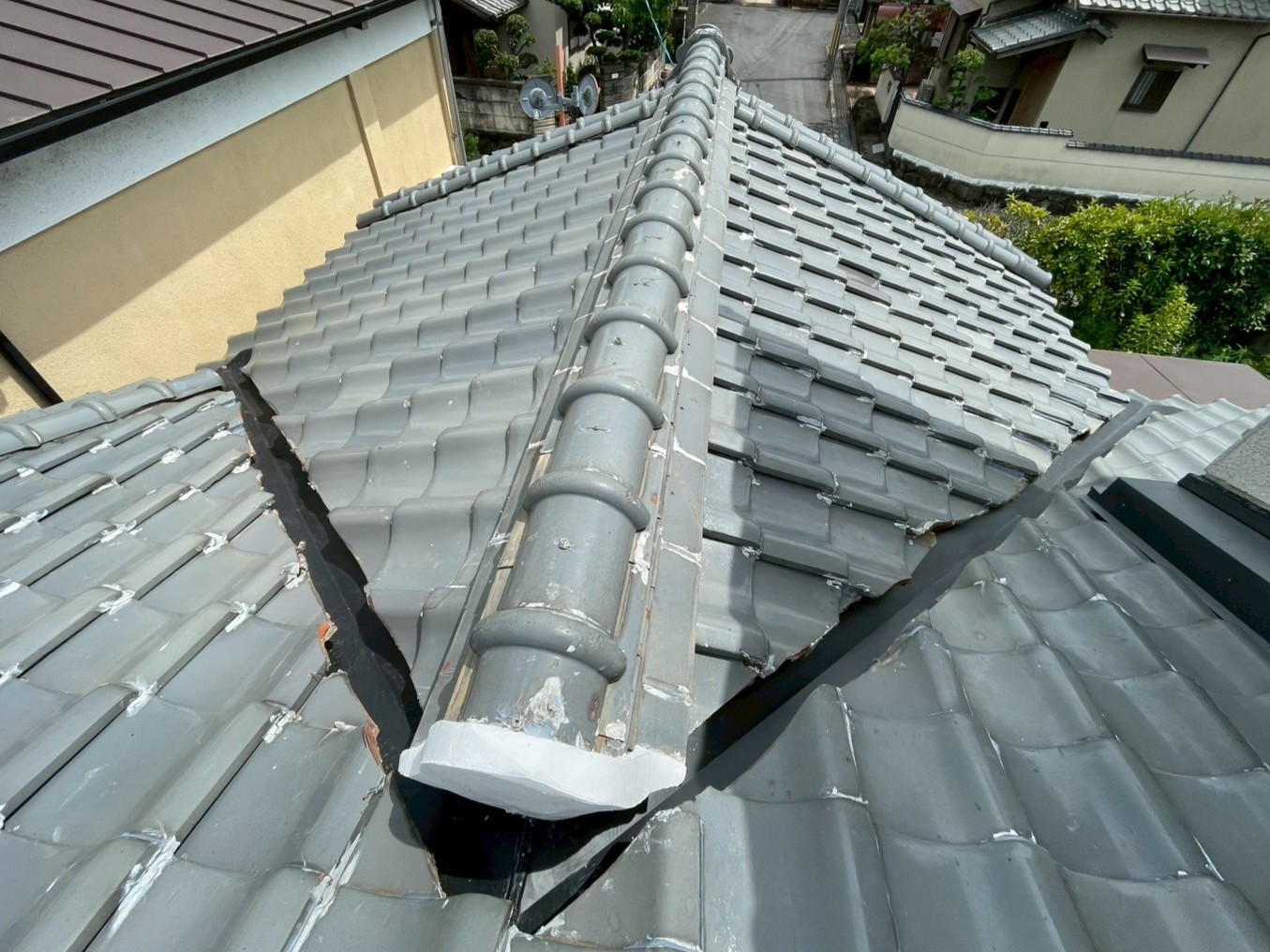 R7.7/7～7/10　田原本町　I様　雨漏り修理工事