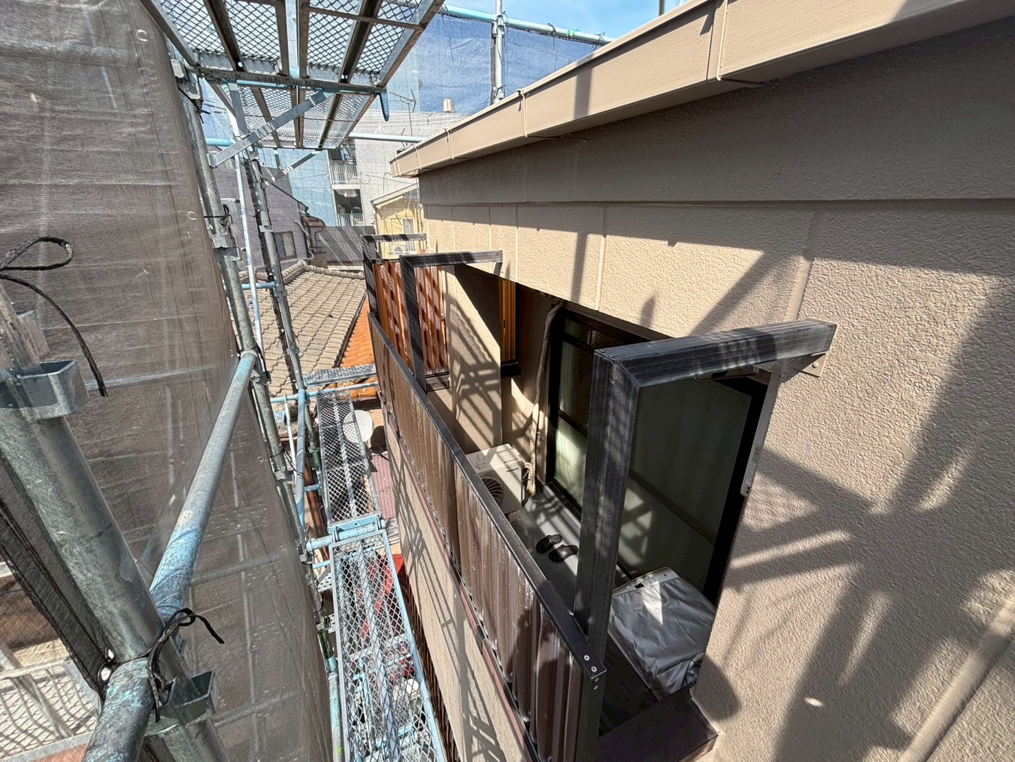 足場解体前確認