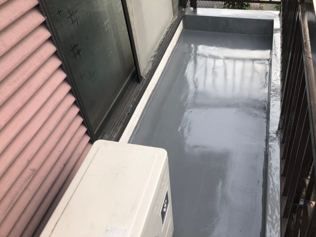 上牧町　I様邸　ベランダ防水工事
