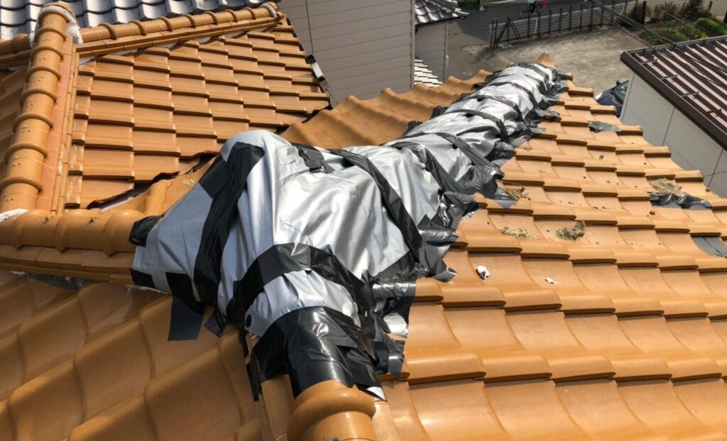 泉南市　Ａ様　ＵＶシート養生工事