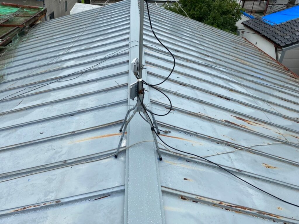 生野区　M様邸　棟板金・笠木取り付け工事