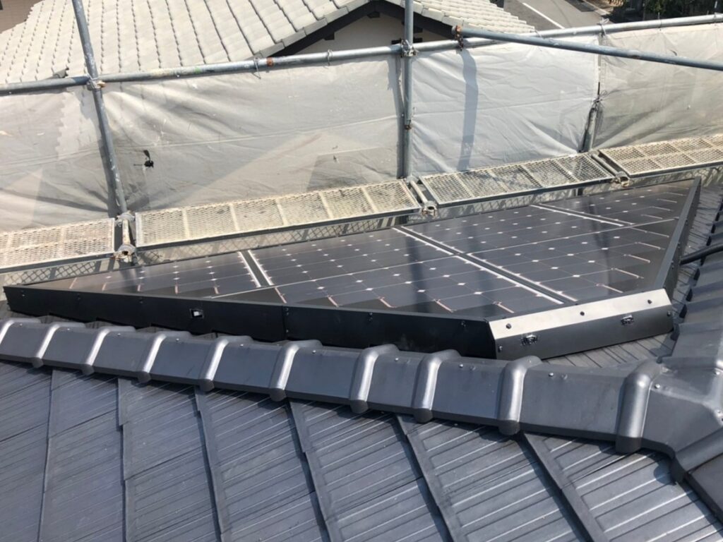 奈良市　Y様邸　ハト除け工事、トユ掃除