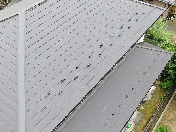 王寺町　M様邸　シルキーG2屋根カバー、雨とい架け替え、塗装工事