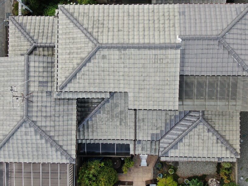 葛城市　I様邸　7寸丸強化棟及び瓦交換工事