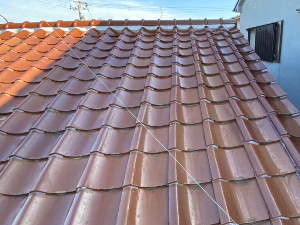 橿原市　U様邸　7寸丸強化棟及び瓦交換、ズレ上げ工事