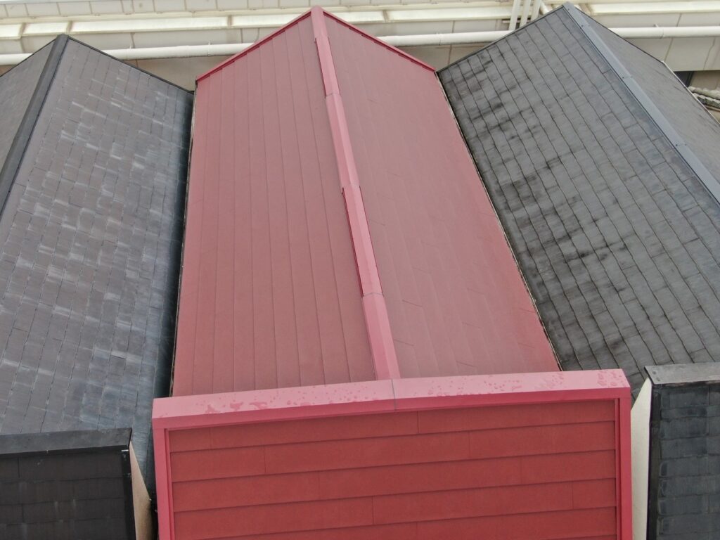 平野区　M様邸　屋根改修工事：葺き替え　シルキーG2　　