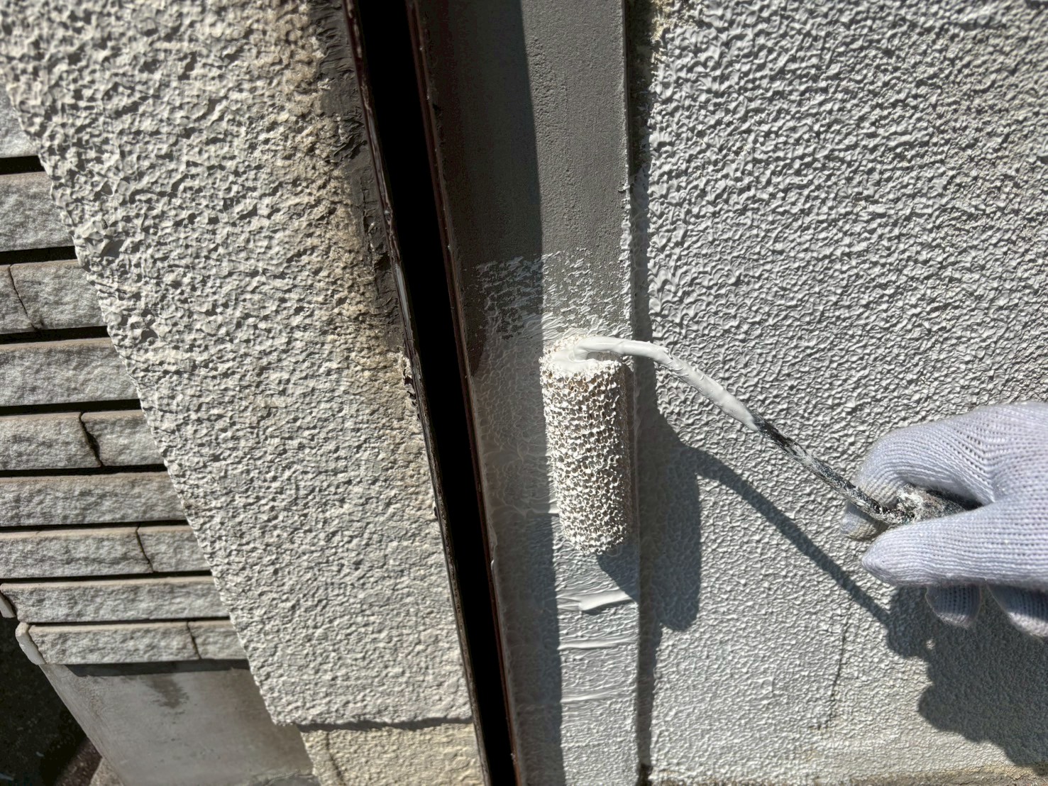 ガレージ内補修工事