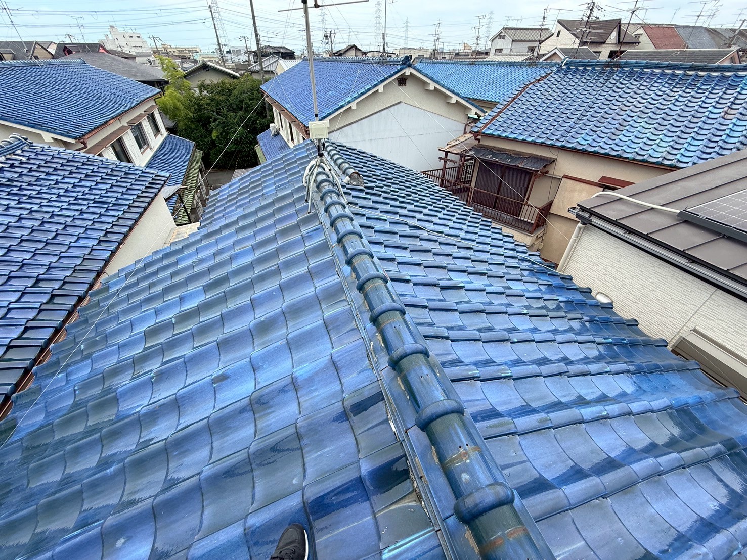 R7.9/24~9/27 大東市 M様邸 7寸丸強化棟工事 | 大東市の屋根工事 | 森板金(有限会社森建築板金工業)