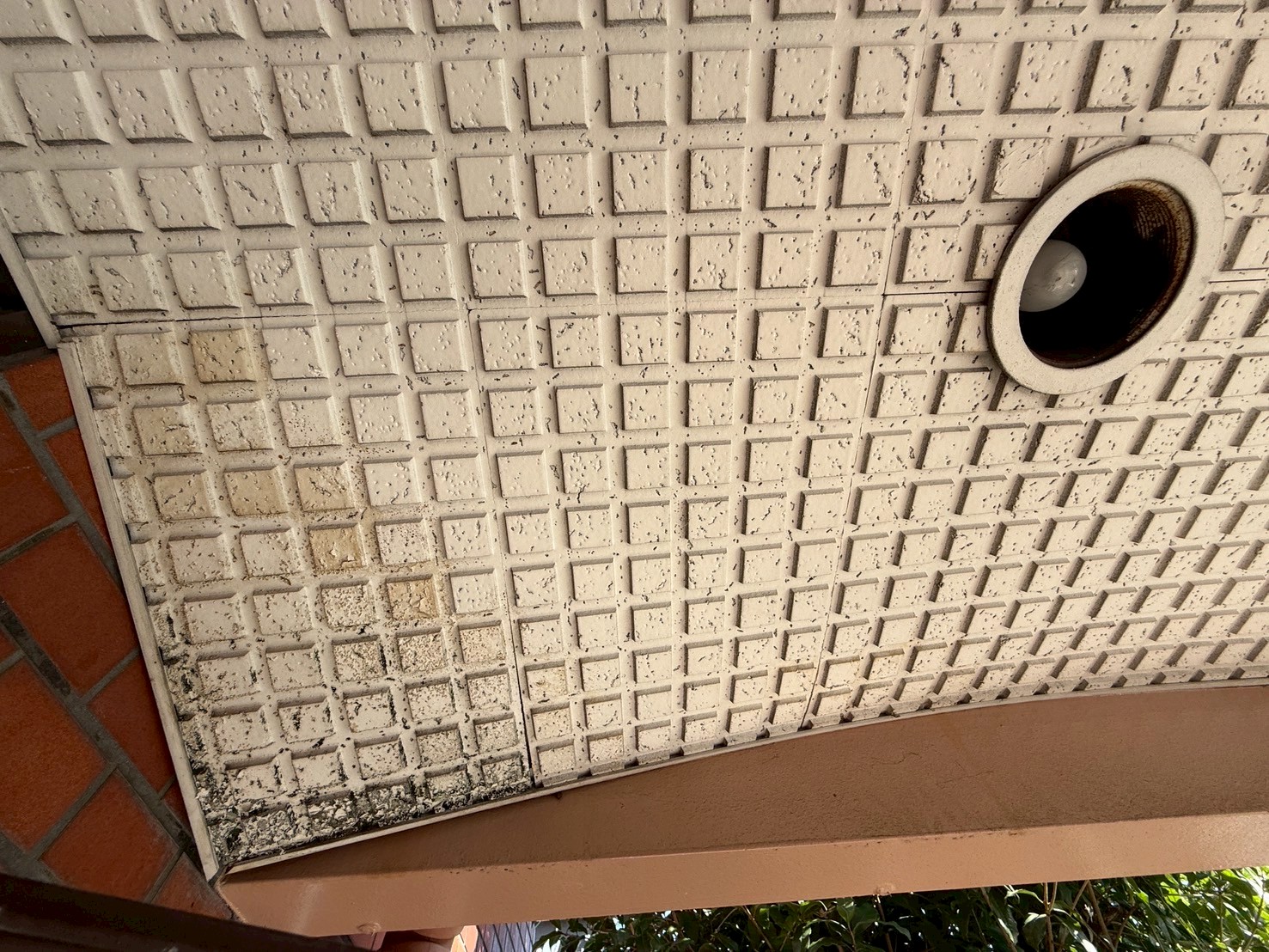 玄関部分天井補修工事