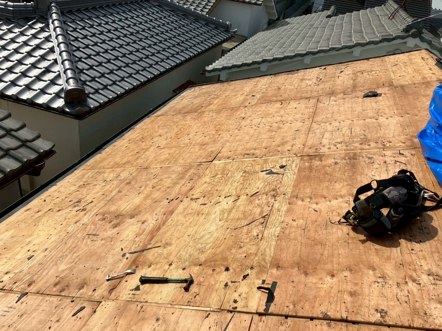 屋根葺き直し工事