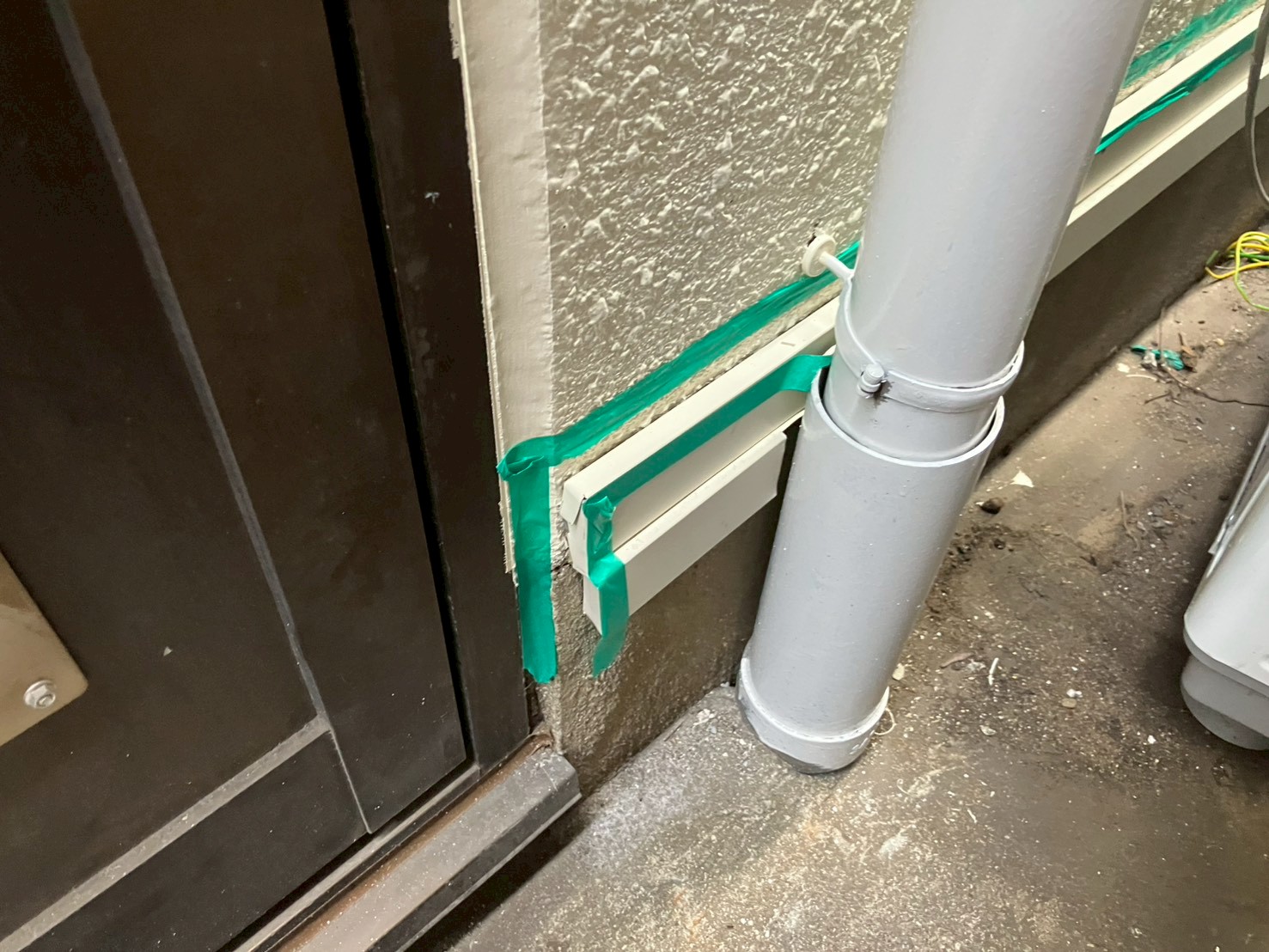 基礎部分土台水切り工事