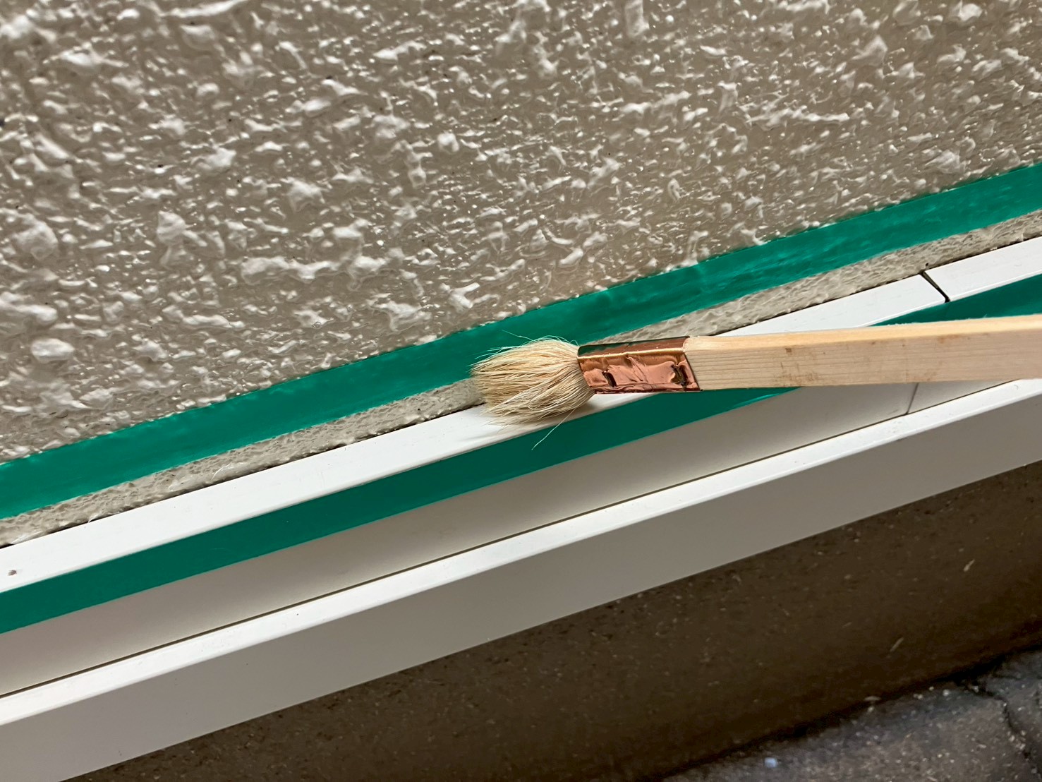 基礎部分土台水切り工事