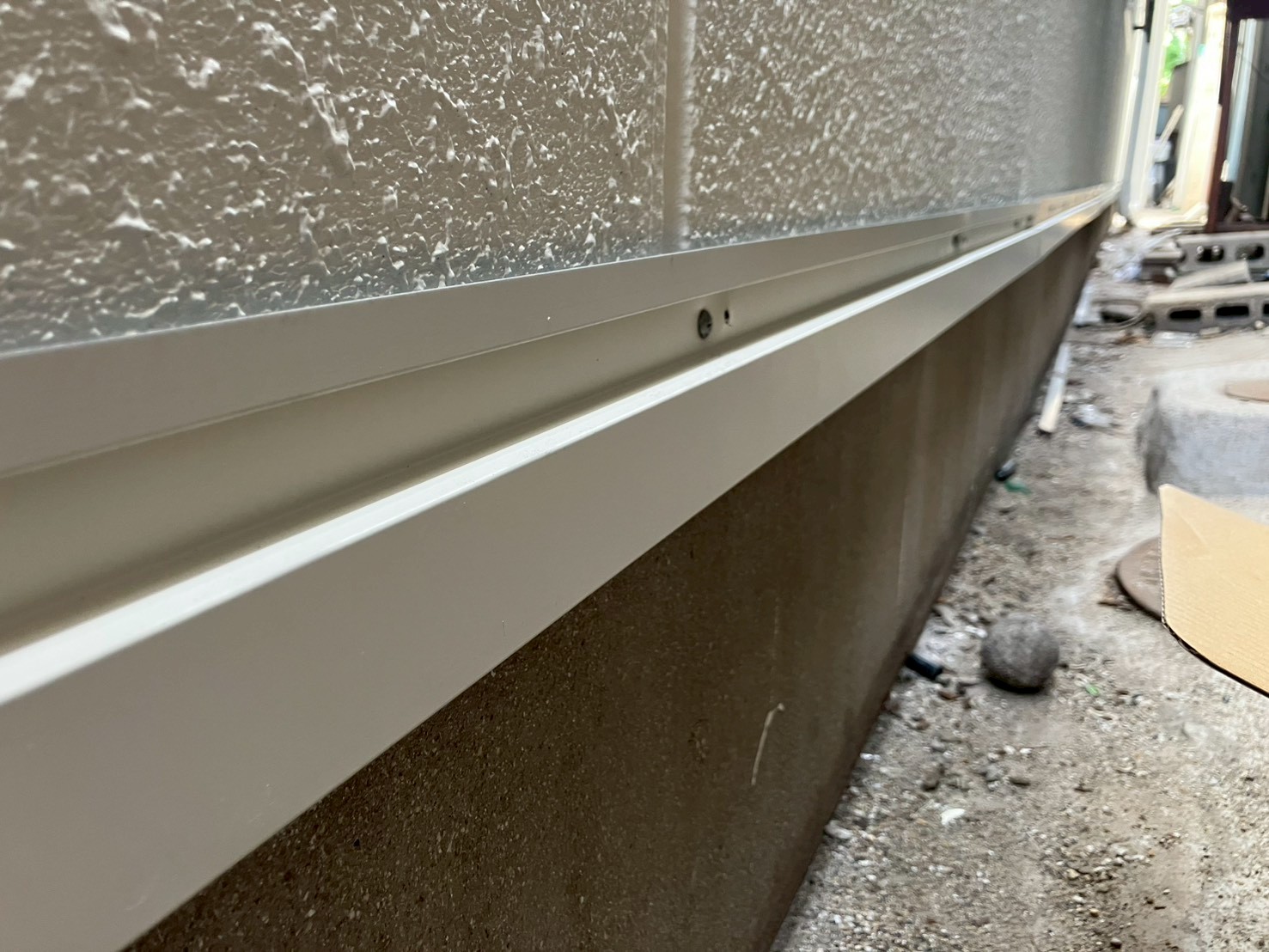 基礎部分土台水切り工事