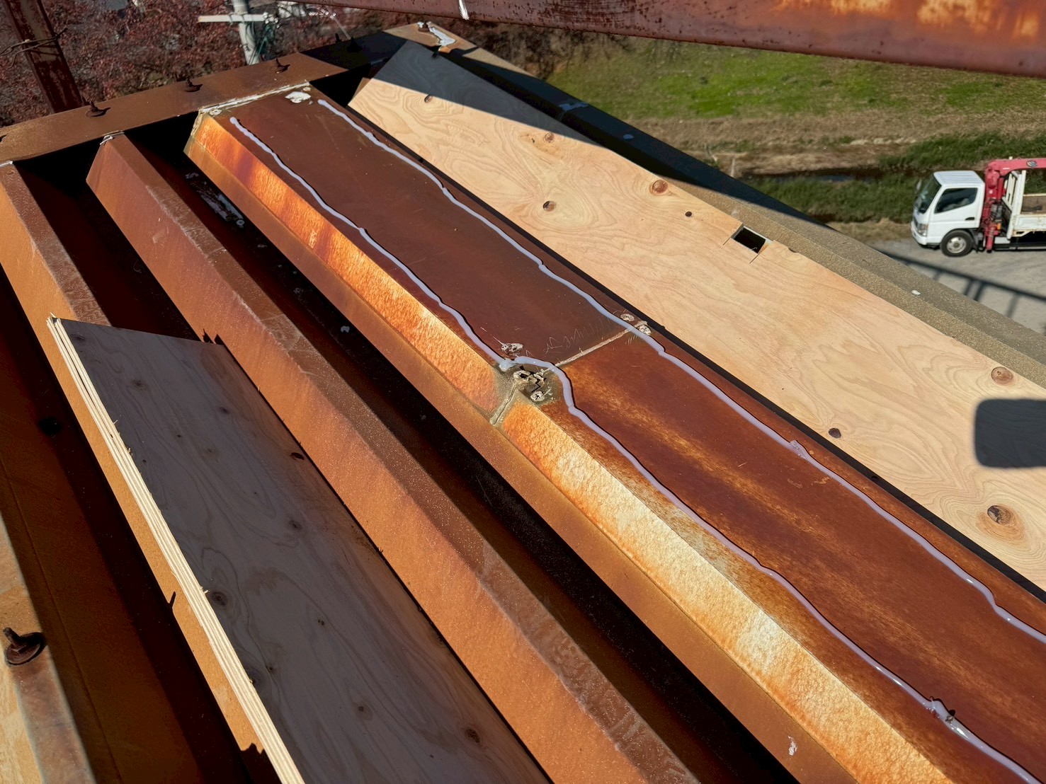 看板柱廻り板金工事