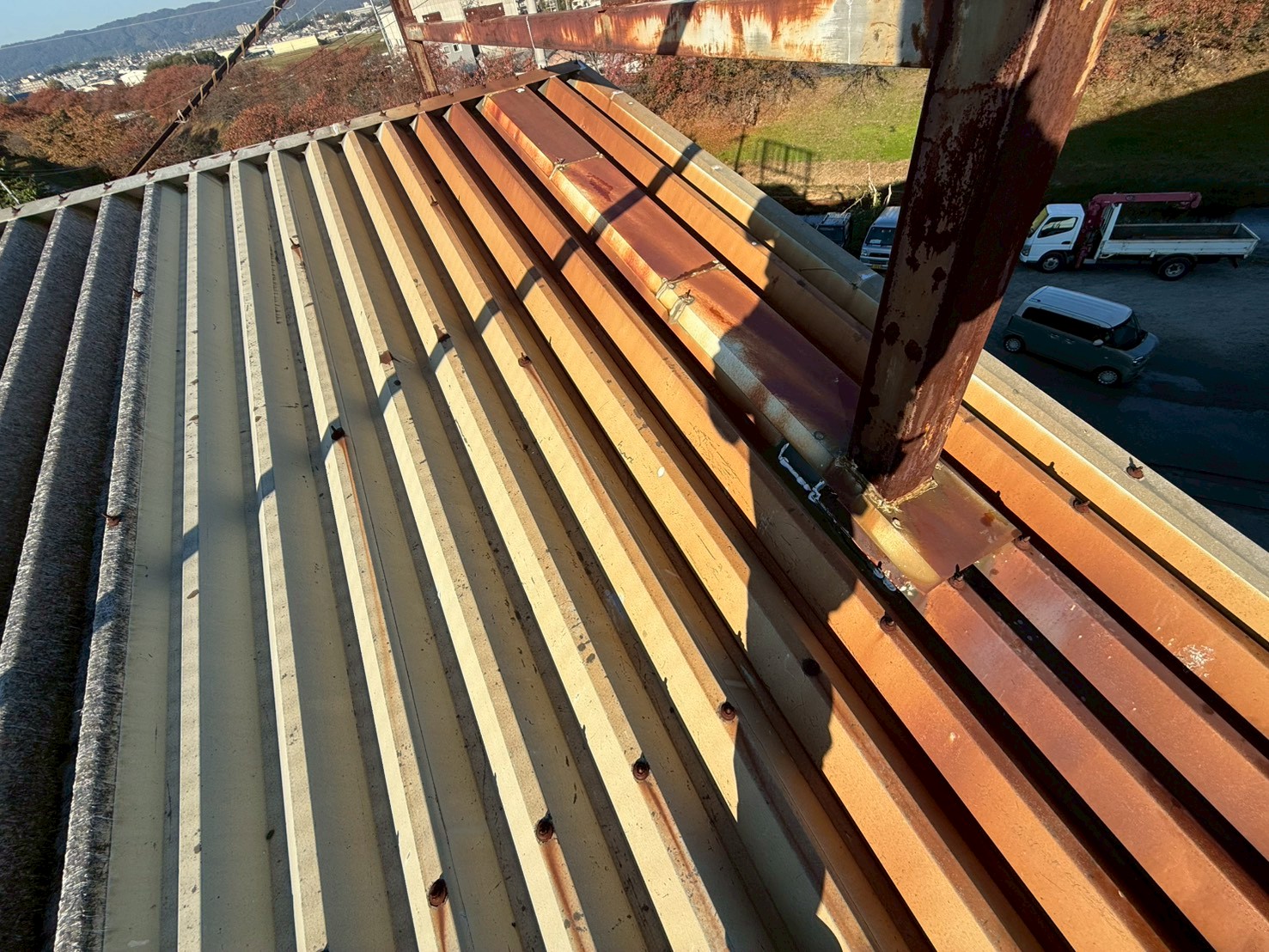 看板柱廻り板金工事