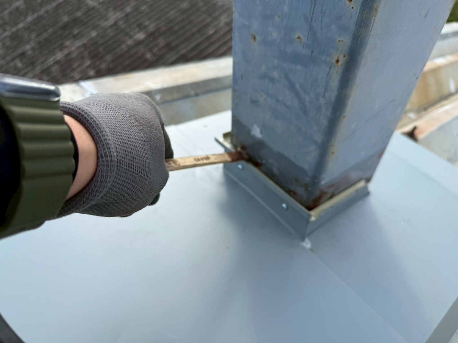 看板柱廻り板金工事